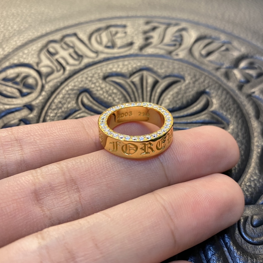 Gold-plated custom with diamond setting