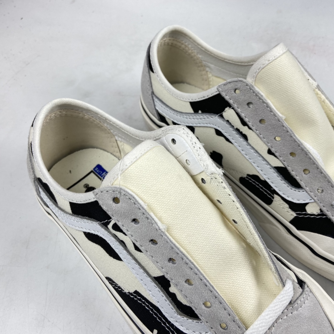 P150 Vans Style 36 Decon SF 黑白奶牛涂鸦 权志龙杀人鲸半月包头硫化滑板鞋 VN0A3DZ3OXS