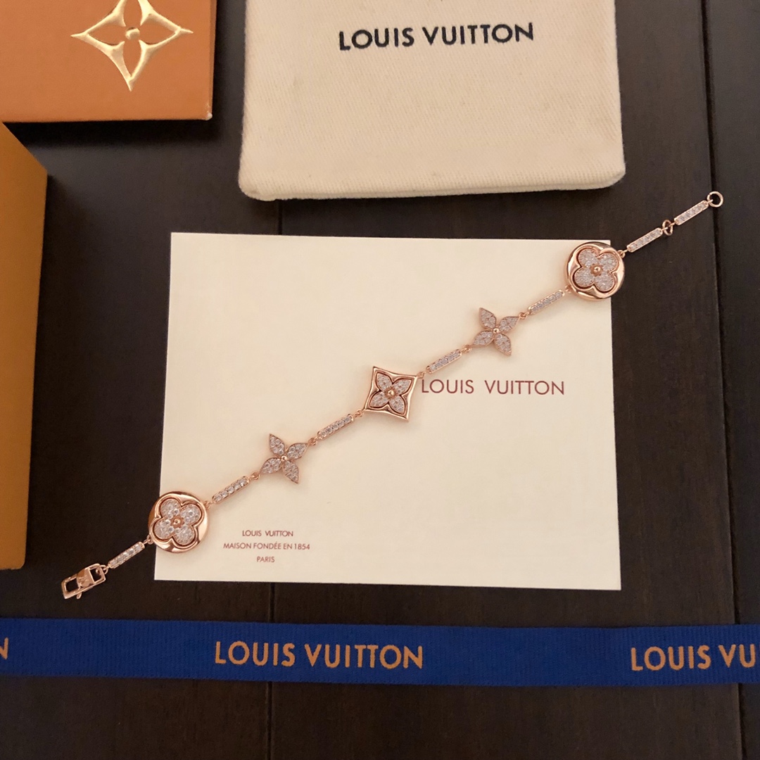 Louis Vuitton 精工版本 Lv手链多花满钻路易威登