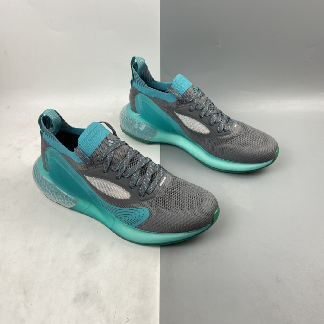 P230 AD Alphaboost Beyond M 阿尔法针织网面 升级爆米花材质休闲运动套脚慢跑鞋 CG3420