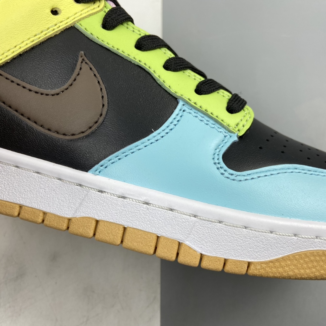 P320 Nike Dunk Low“Free 99”SB扣碎篮板 黑蓝黄 彩色拼接鸳鸯 DH0952-001