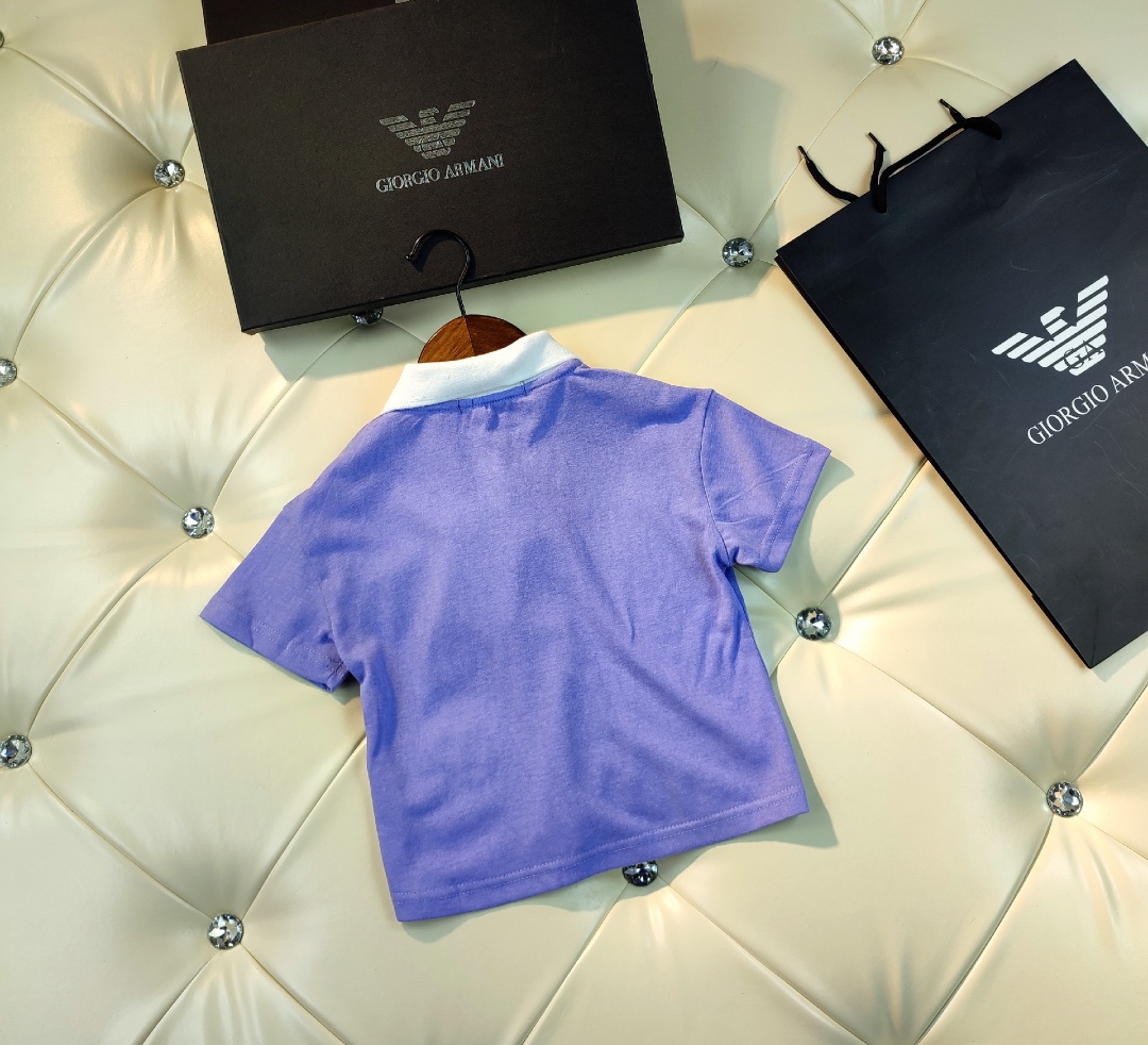 2021SS Armani Kids’ Suit: Soft Moderpolo Cowboys, High Quality, Full Package. - 图片 5