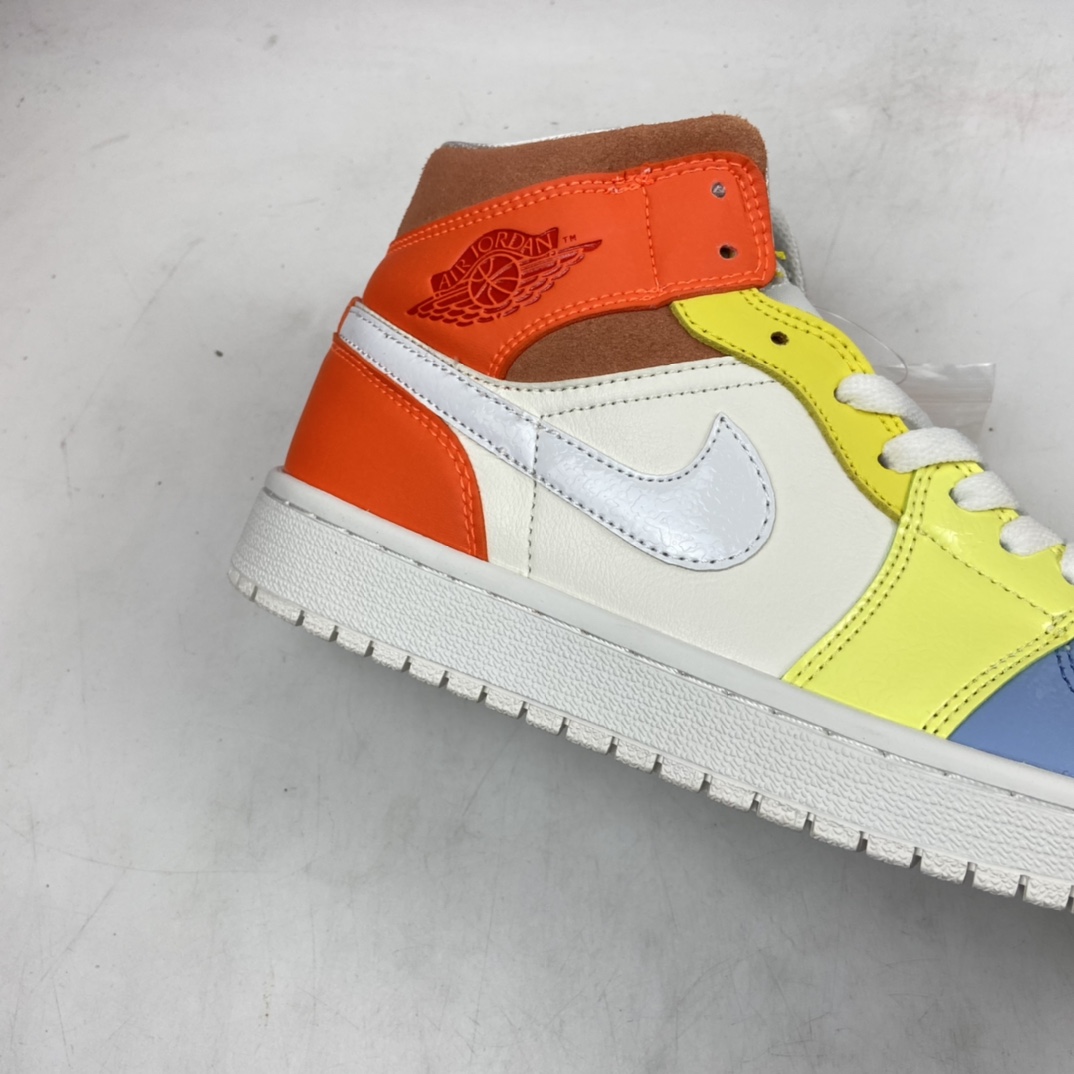 P240 Air Jordan 1 Mid AJ1 乔1 中帮百搭休闲运动板鞋 DJ6908-100