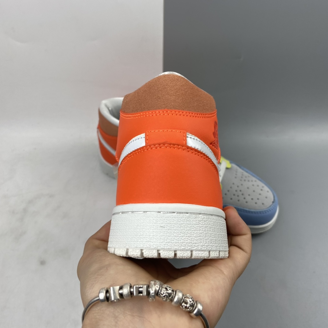 P240 Air Jordan 1 Mid AJ1 乔1 中帮百搭休闲运动板鞋 DJ6908-100