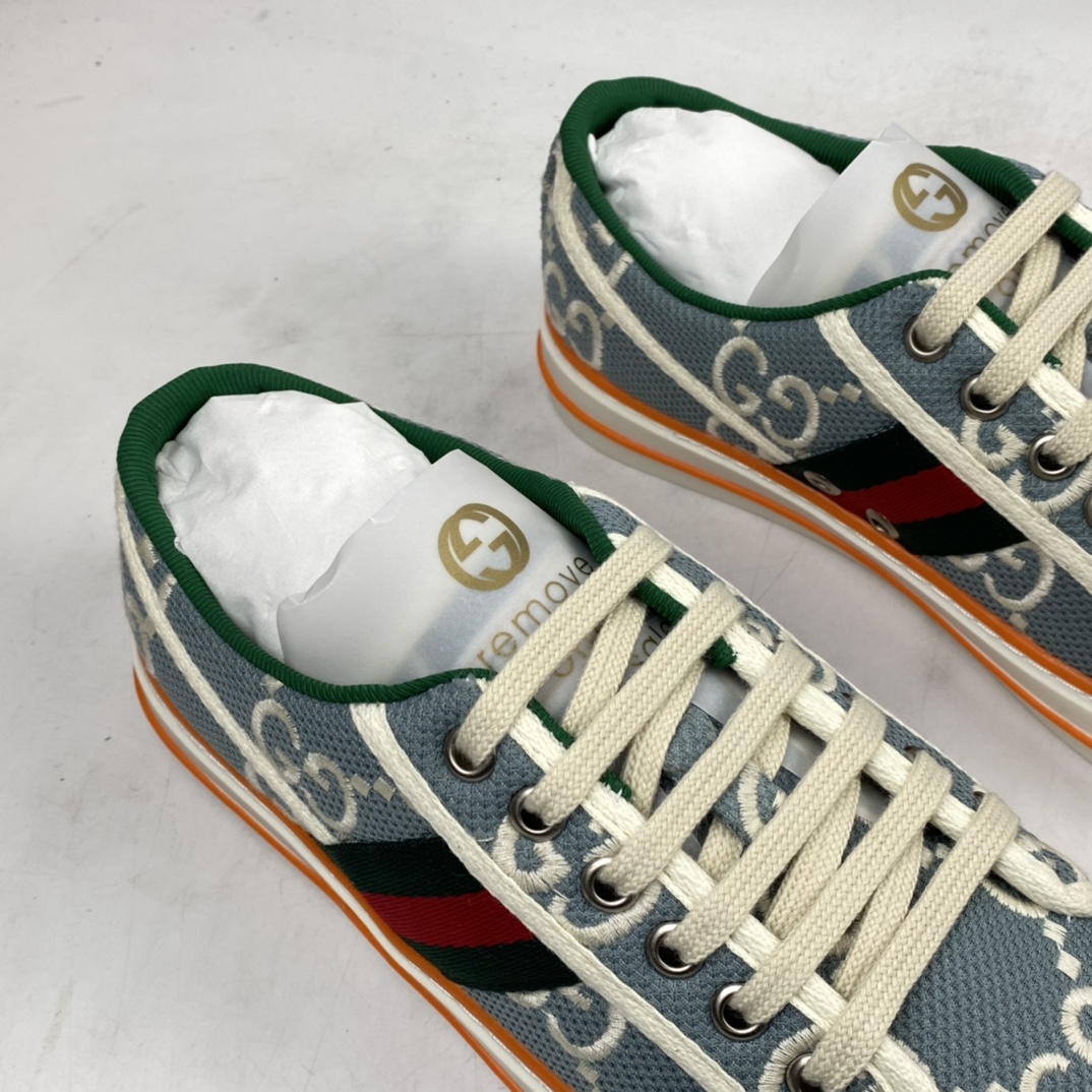 P320 GUCCI 古驰 Tennis 1977 Print Sneaker 帆布印花复古休闲运动板鞋