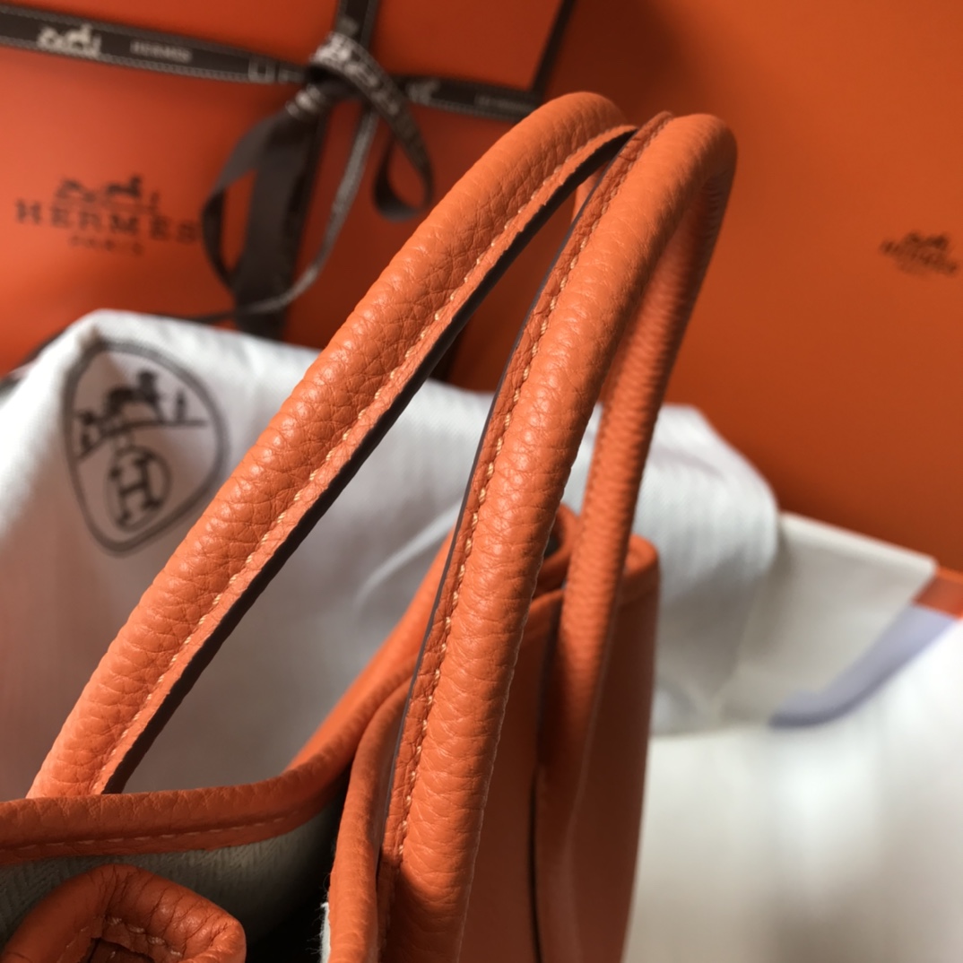 Hermès Garden Party 30 Orange Leather Tote Bag - Everyday Essential 4 i1620372236 2579 3