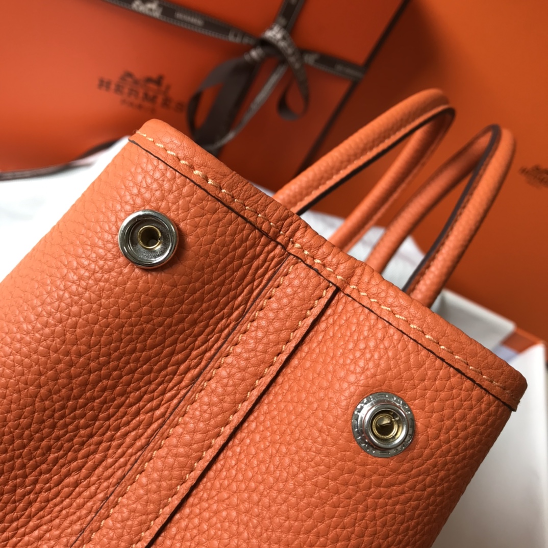 Hermès Garden Party 30 Orange Leather Tote Bag - Everyday Essential 7 i1620372236 6503 6