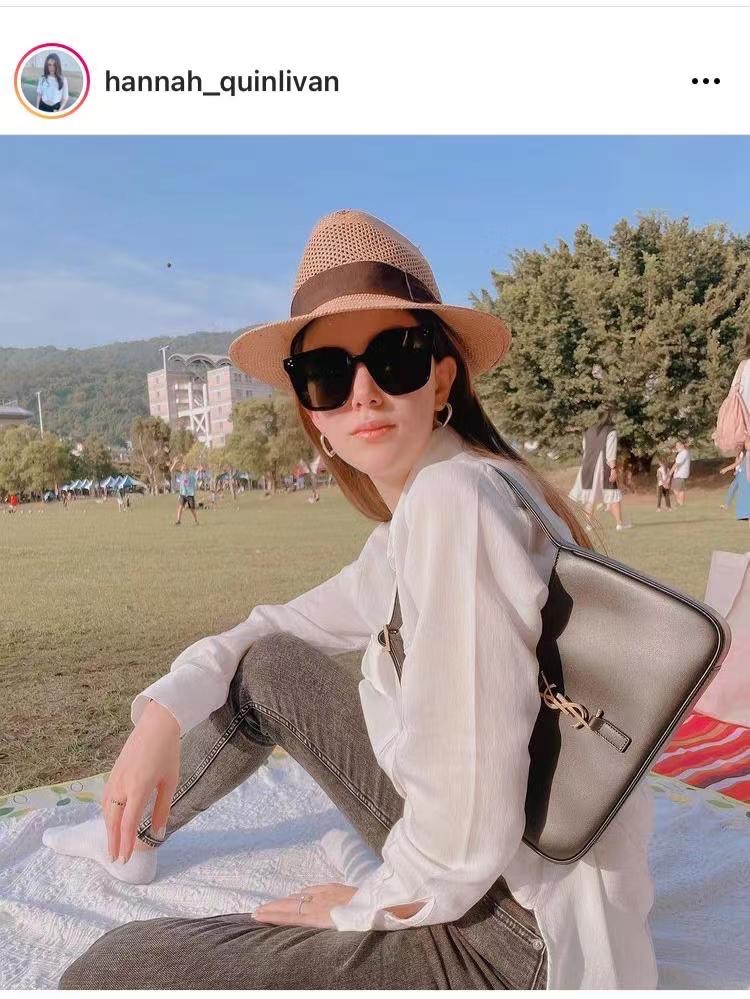 Saint laurent Ysl LE 5 À 7 平纹腋下包 657228黑色