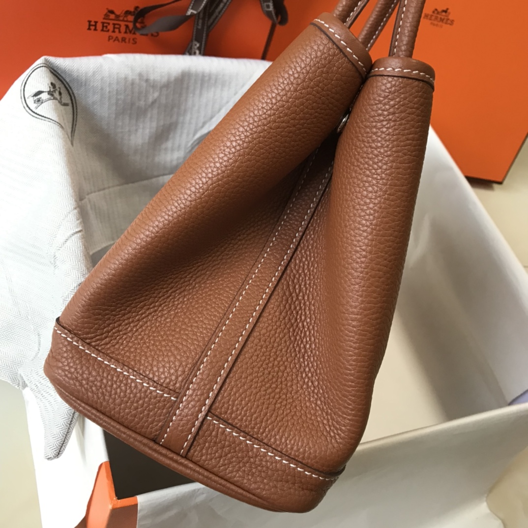 Hermès Garden Party 30 Gold Brown Leather Tote Bag - Everyday Essential 3 i1620377338 4697 2