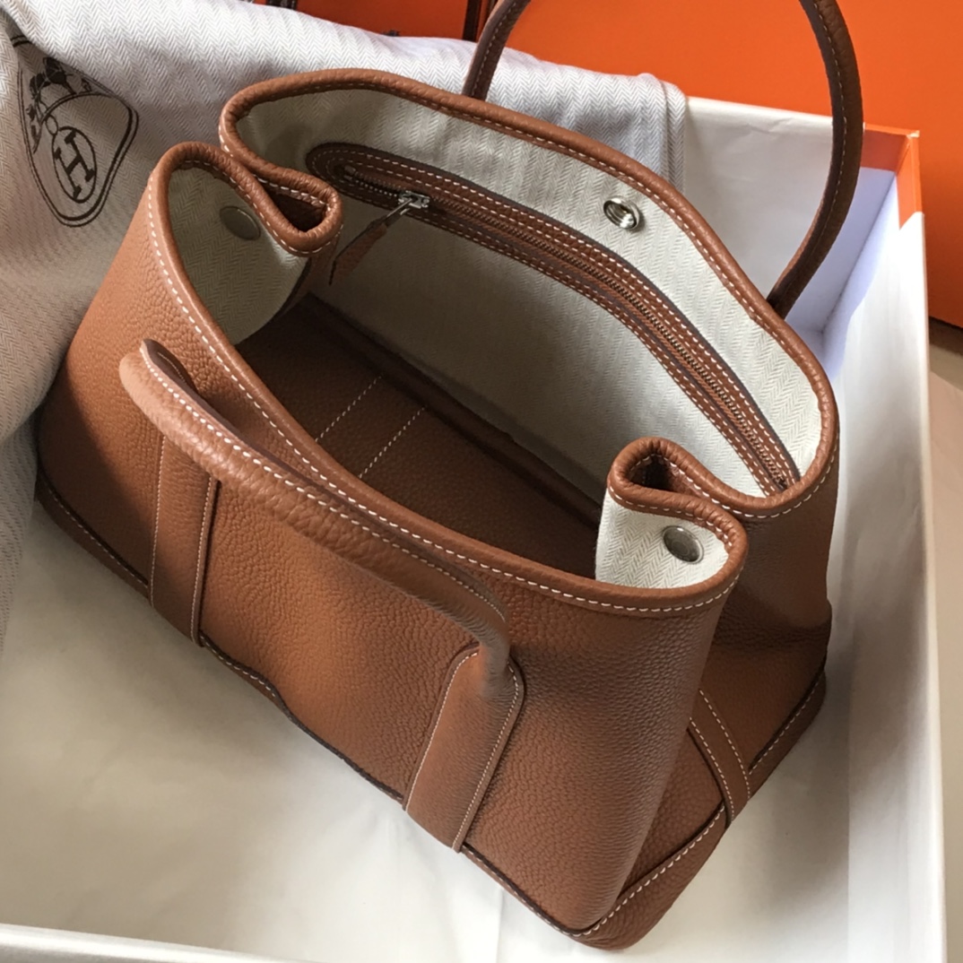 Hermès Garden Party 30 Gold Brown Leather Tote Bag - Everyday Essential 9 i1620377338 7065 8
