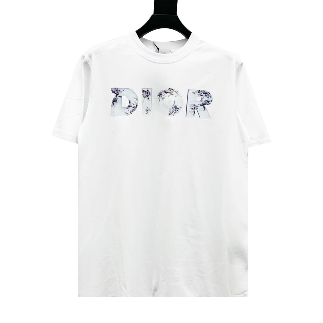 Dior Daniel Arsham Dior Edición limitada de cristal nuevo estampado de letras florales en 3D Tela de algodón puro de 26…