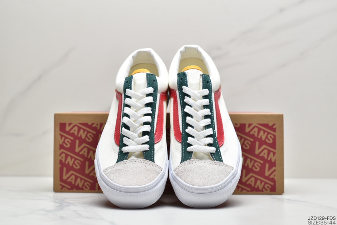 140 万斯Vans Style 36 小头拼接低帮情侣休闲板鞋帆布鞋