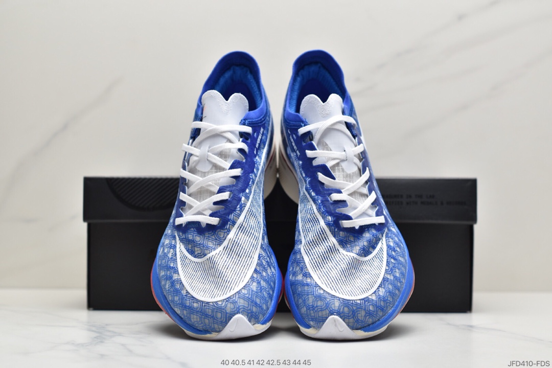 170 耐克 Nike Zoomx Vaporfly NEXT%  潮流百搭 网面透气 舒适休闲运动跑步鞋“蓝白色”DD8337-400