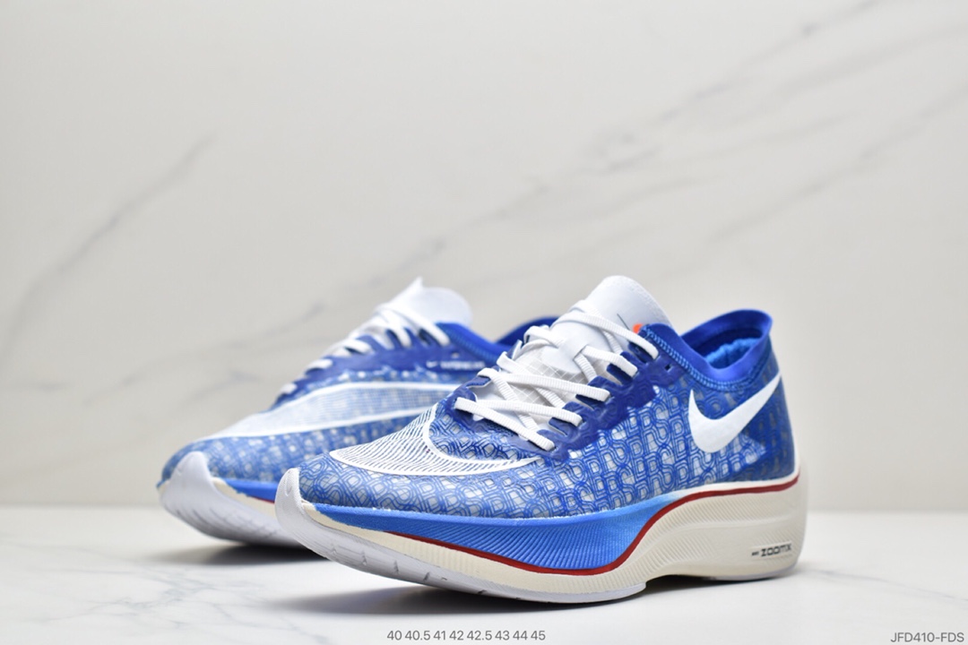 170 耐克 Nike Zoomx Vaporfly NEXT%  潮流百搭 网面透气 舒适休闲运动跑步鞋“蓝白色”DD8337-400
