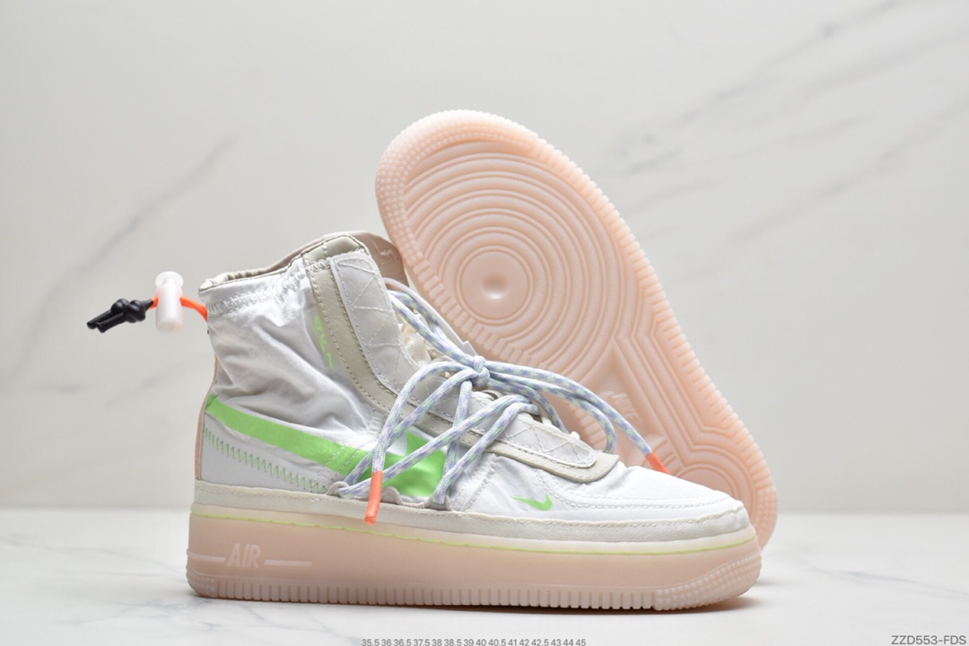 250 耐克Nike Air Force 1 Shell 空军一号高帮休闲运动板鞋DJ9304-131