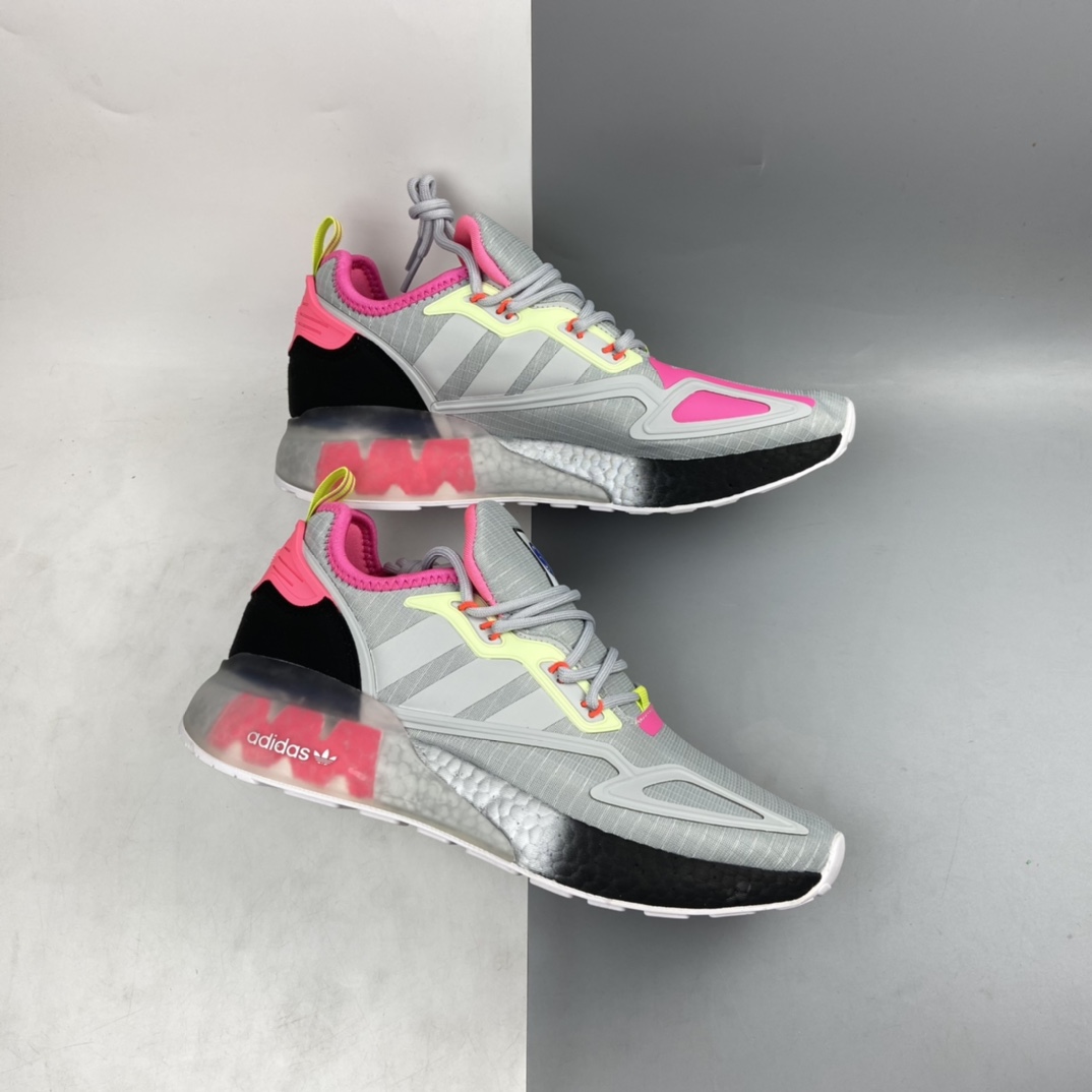 P220 Ad ZX 2K Boost 网纱针织呼吸面套脚休闲运动慢跑鞋 FY5695