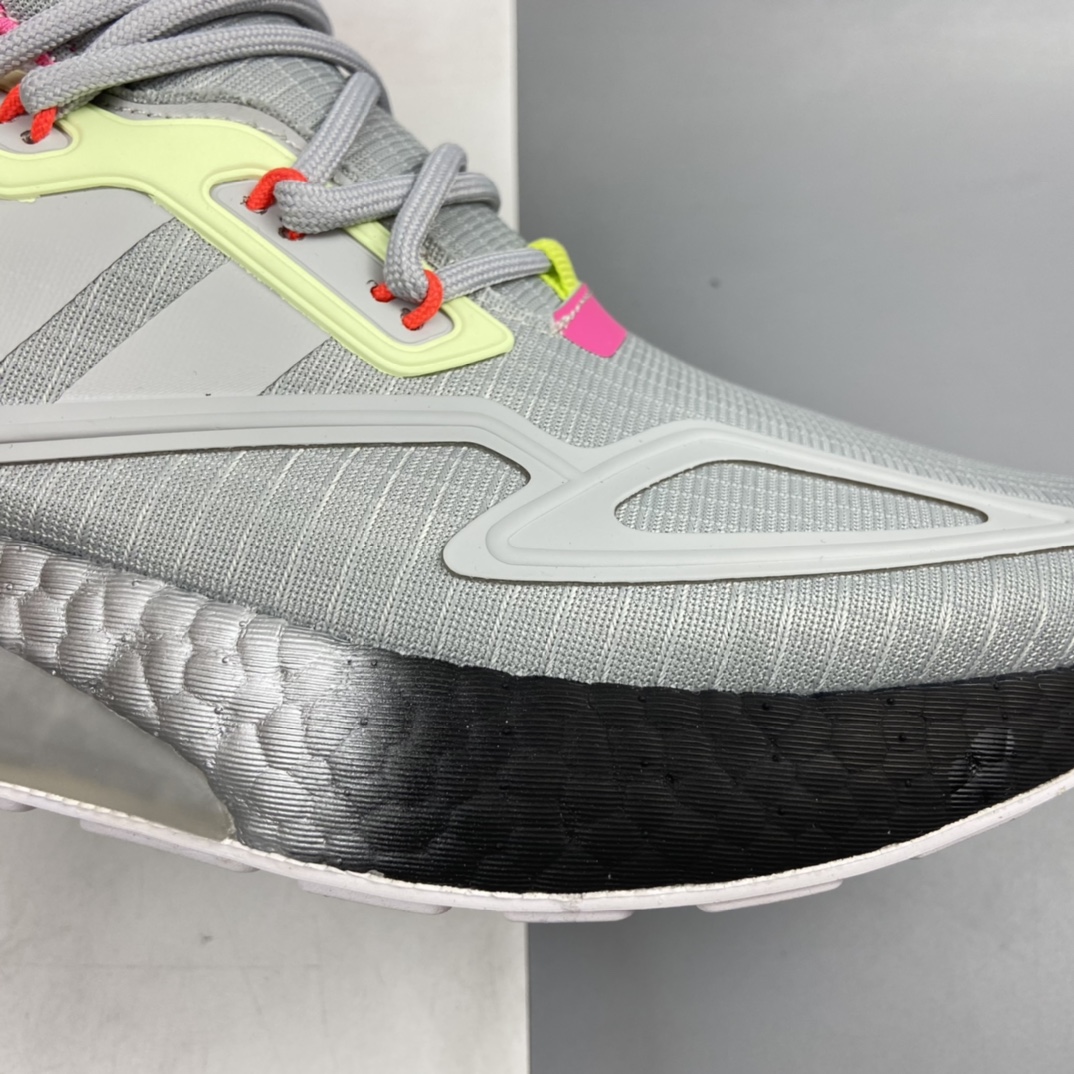 P220 Ad ZX 2K Boost 网纱针织呼吸面套脚休闲运动慢跑鞋 FY5695