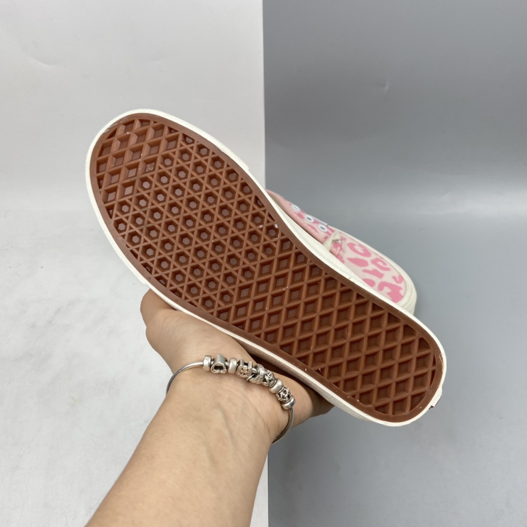 P130 Vans Vault OG Authentic LX 粉色豹纹 高端支线硫化帆布低帮休闲板鞋 VN0A38GRR89