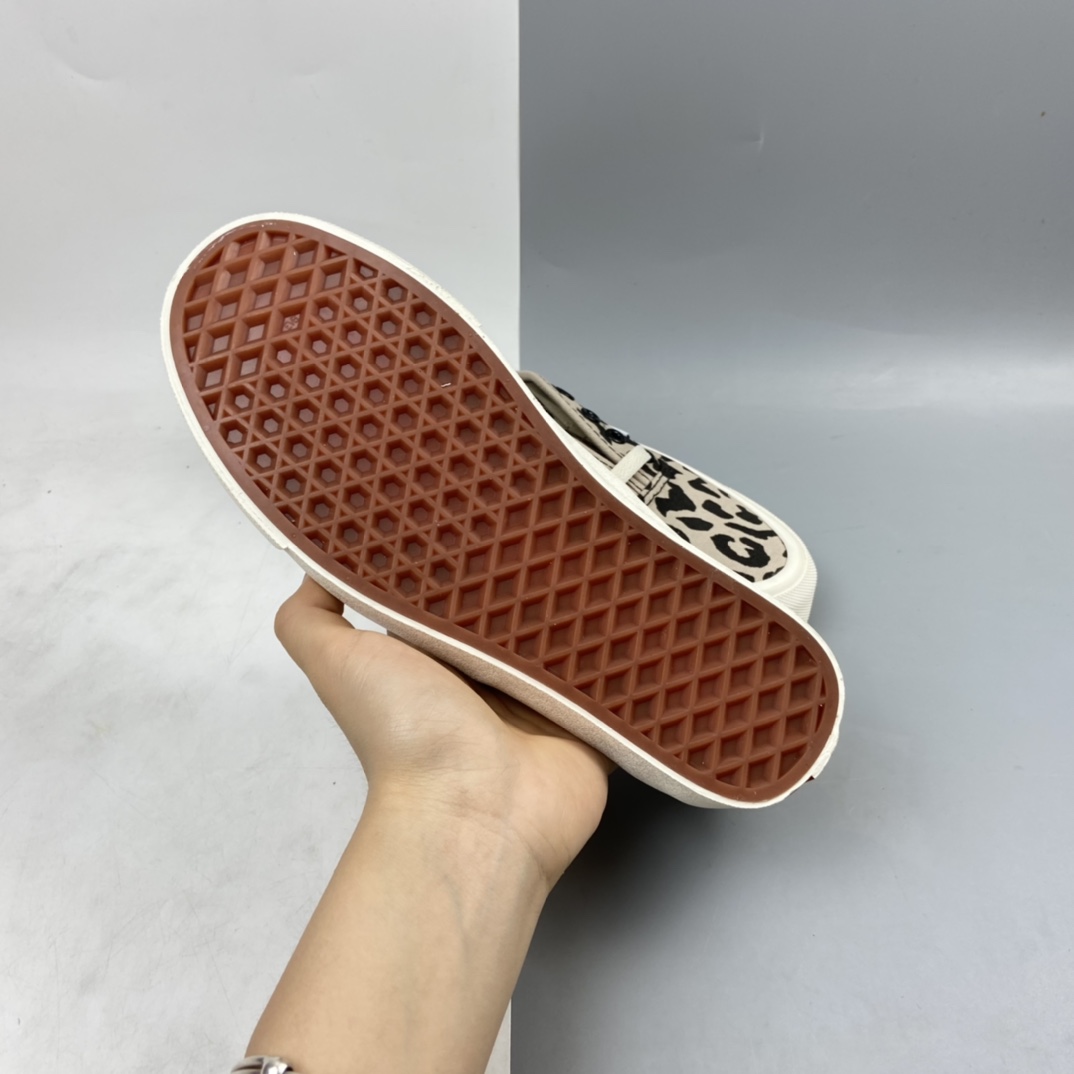 P130 Vans Vault OG Authentic LX 灰色豹纹 高端支线硫化帆布低帮休闲板鞋 VN0A38YYB89