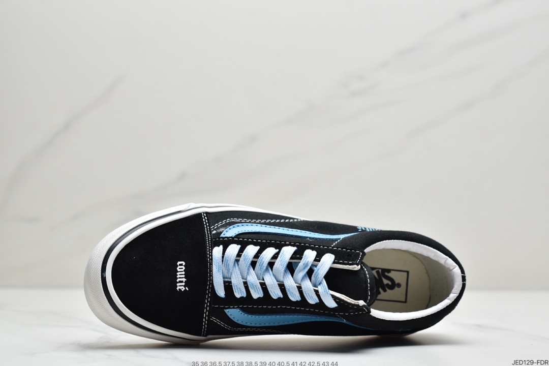 150 万斯范斯VANS  Old Skool  万斯经典款低帮男女翻毛职业滑板鞋