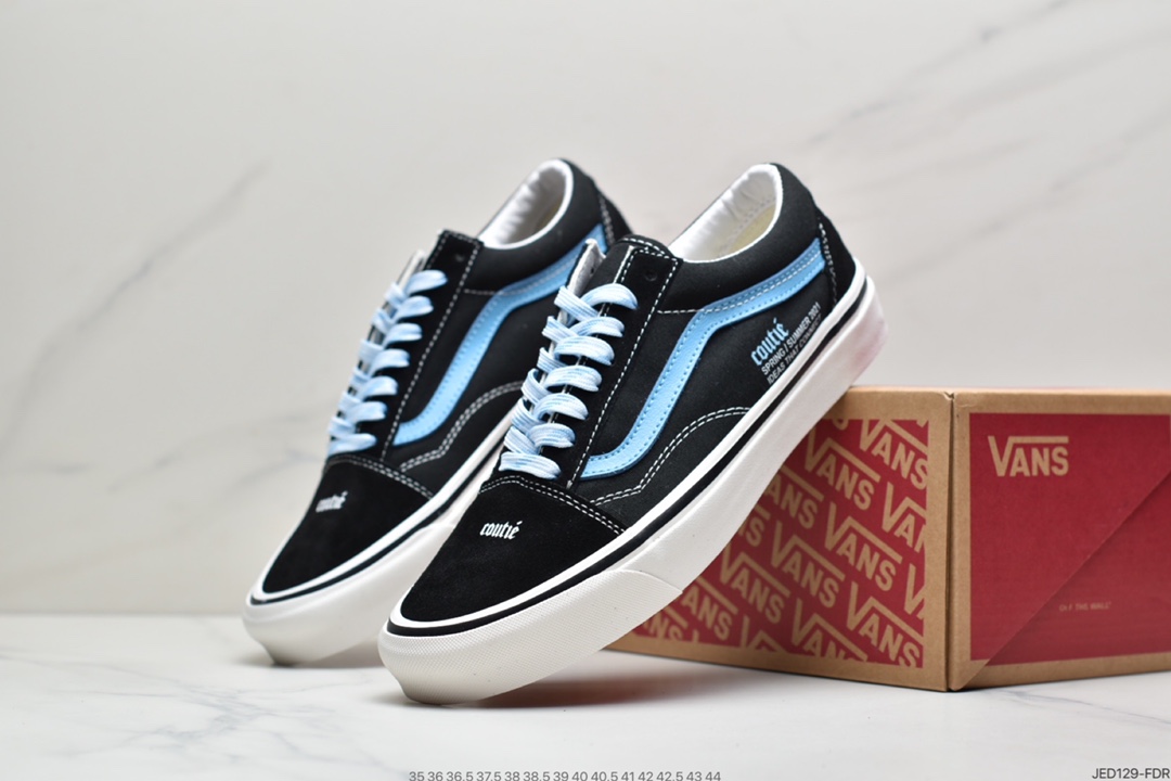 150 万斯范斯VANS  Old Skool  万斯经典款低帮男女翻毛职业滑板鞋