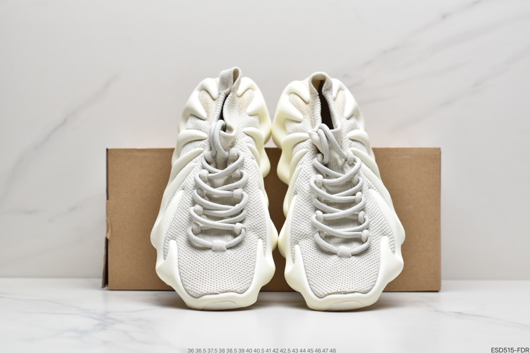 420  AD 阿迪Yeezy 450 ” Cloud White ” 侃爷椰子 贾斯丁比伯同款 编织袜套鞋 H68038