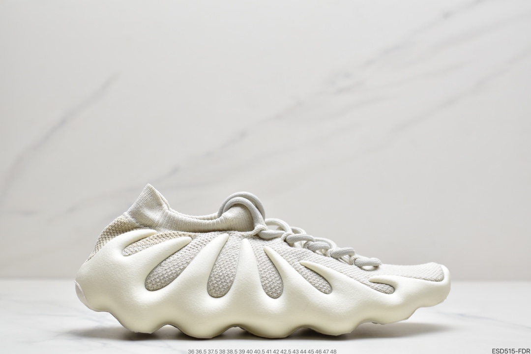 420  AD 阿迪Yeezy 450 ” Cloud White ” 侃爷椰子 贾斯丁比伯同款 编织袜套鞋 H68038