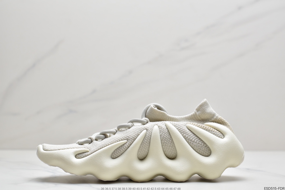 420  AD 阿迪Yeezy 450 ” Cloud White ” 侃爷椰子 贾斯丁比伯同款 编织袜套鞋 H68038