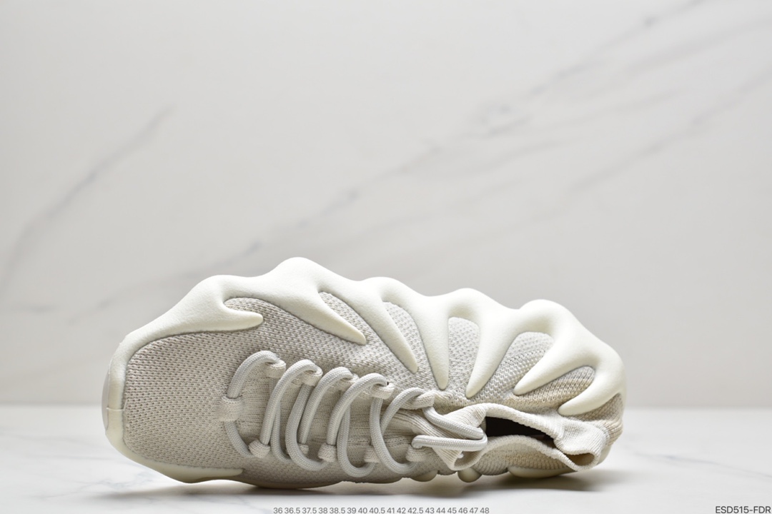 420  AD 阿迪Yeezy 450 ” Cloud White ” 侃爷椰子 贾斯丁比伯同款 编织袜套鞋 H68038
