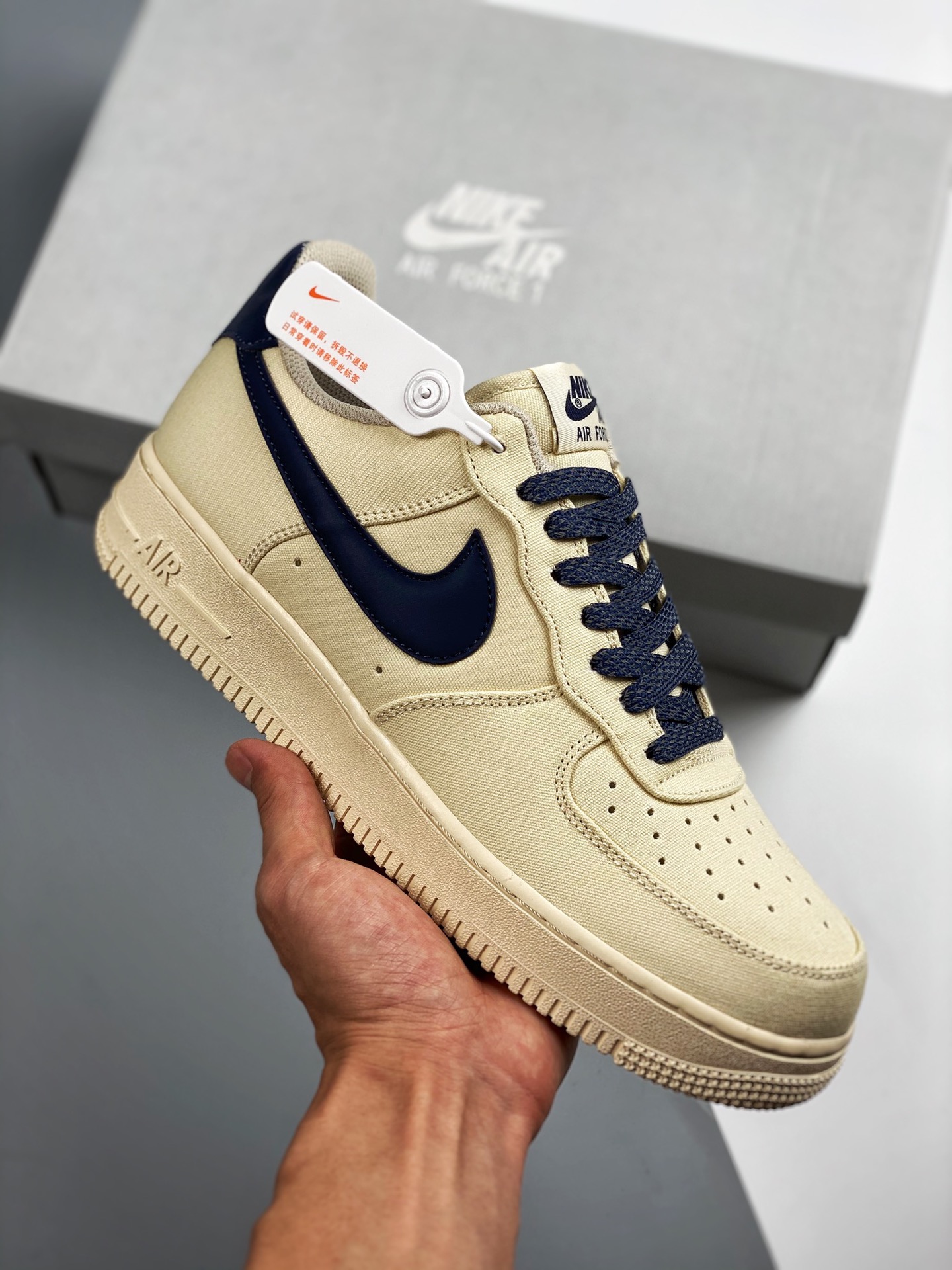 Nike Air Force 1 Low gris azulado, nivel original, horma original y plantilla original, crea un estilo auténtico de Air…