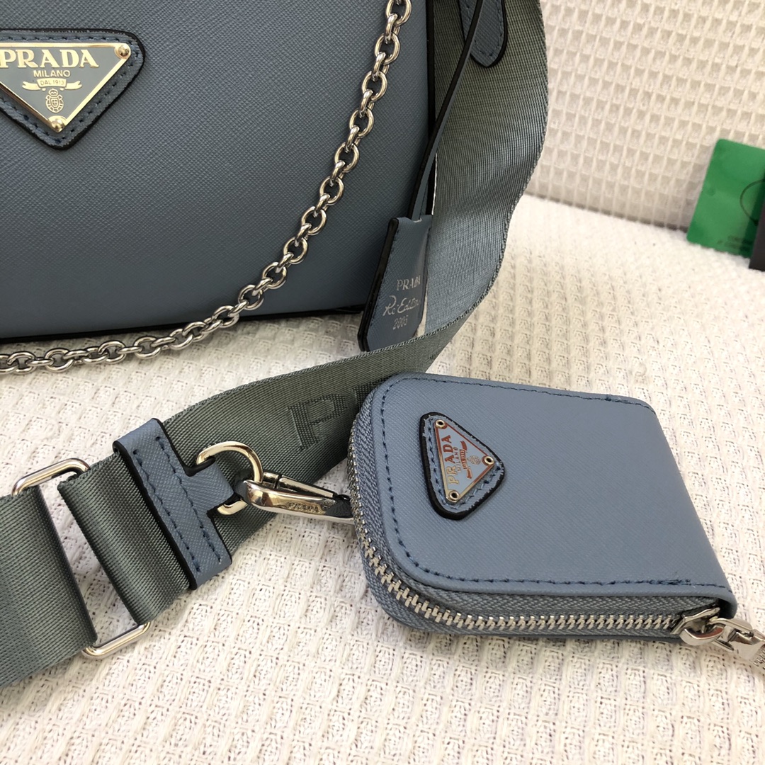 310 Prada2020爆款升级芯片版 baokuanqnylon Hobo手拎/腋下包1BH204