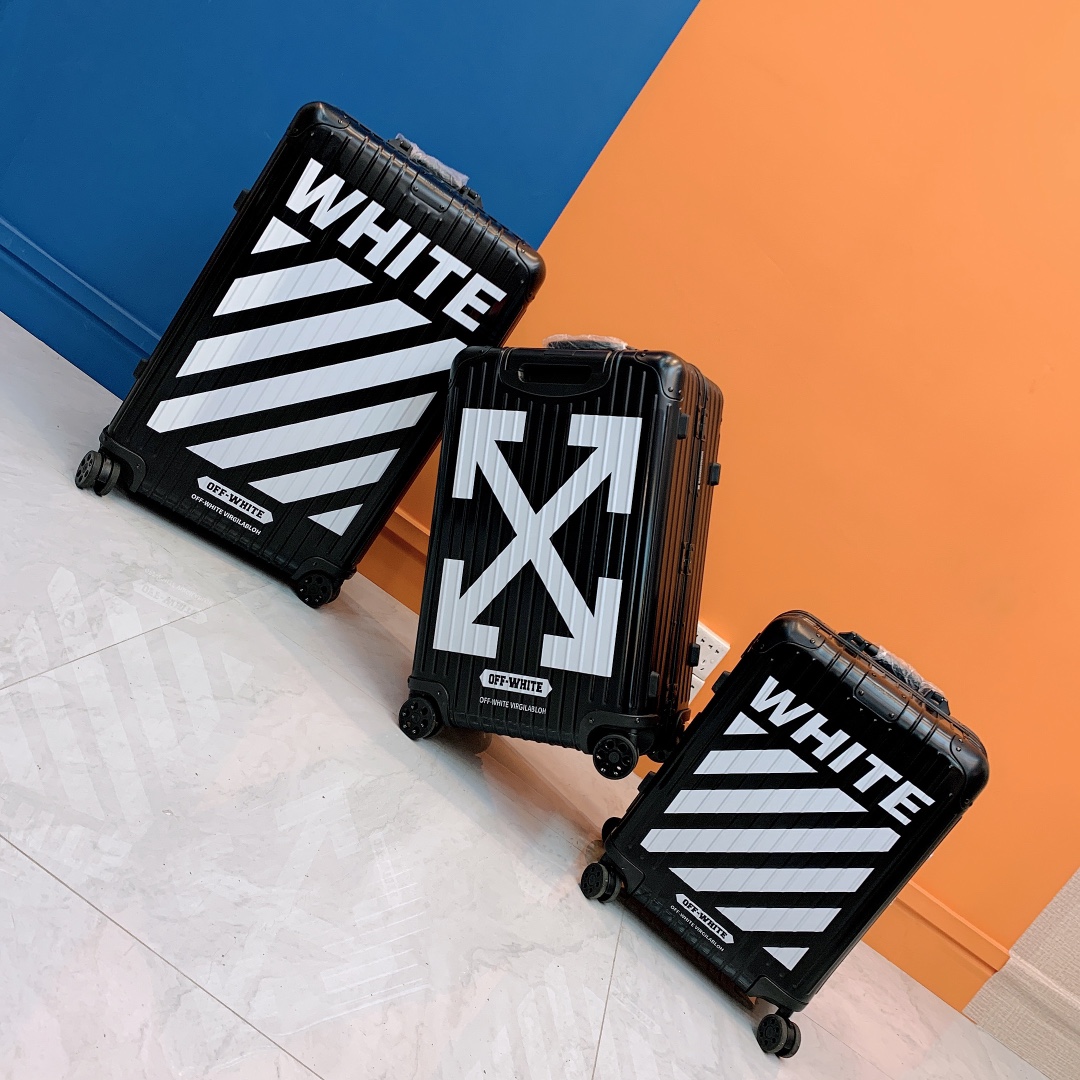 Off White Luggage Duffel Case, High-End Aluminum Suitcase, 20/26/30 Inch 3 i1620551173 488 2