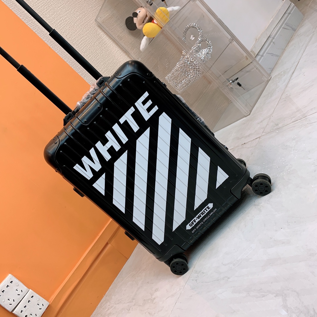 Off White Luggage Duffel Case, High-End Aluminum Suitcase, 20/26/30 Inch 1 i1620551173 5372 0