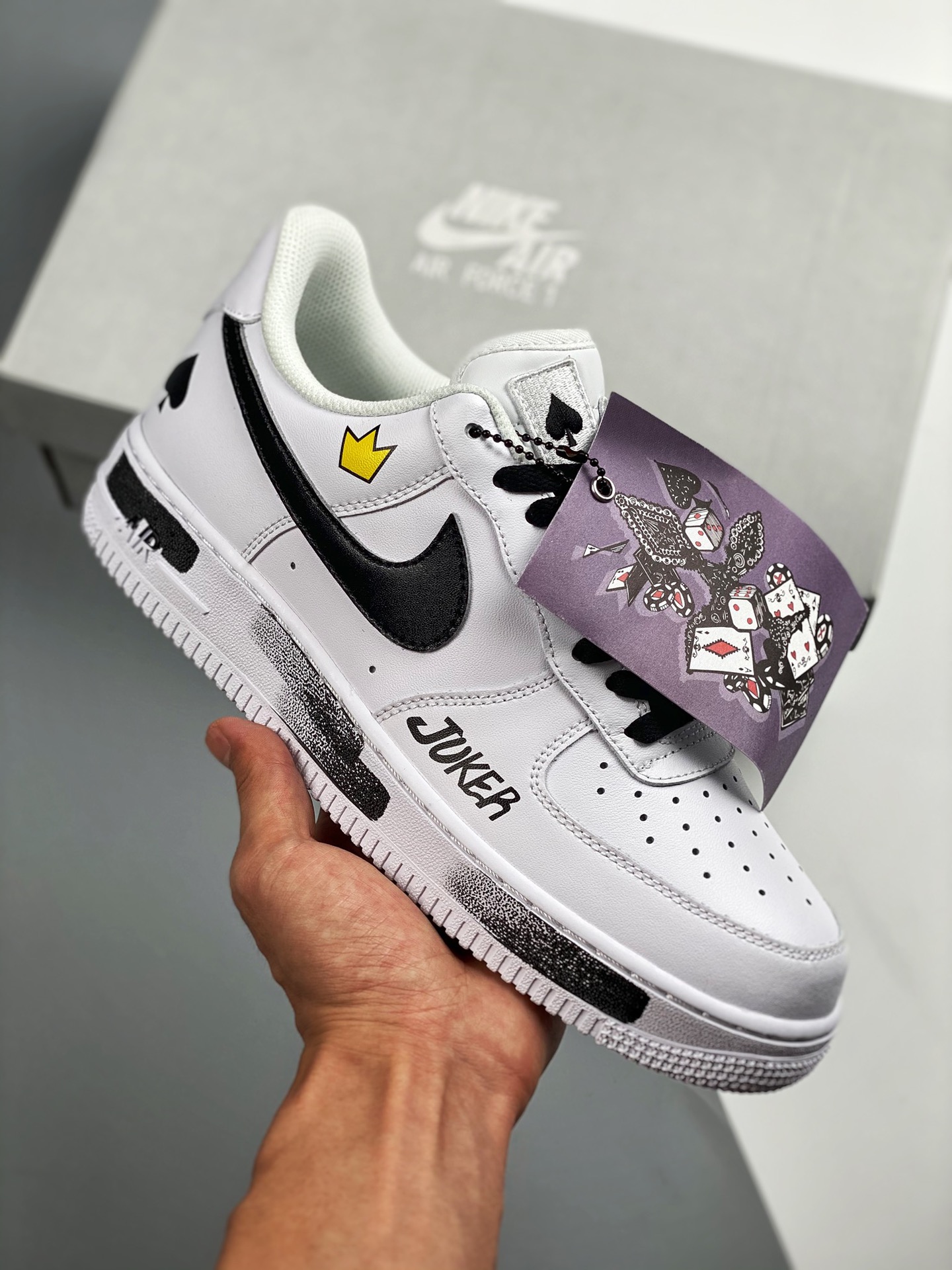 Nike Air Force 1 Low graffiti, pequeño G-Dragon, edición personalizada de regreso, nivel original, horma original y pla…