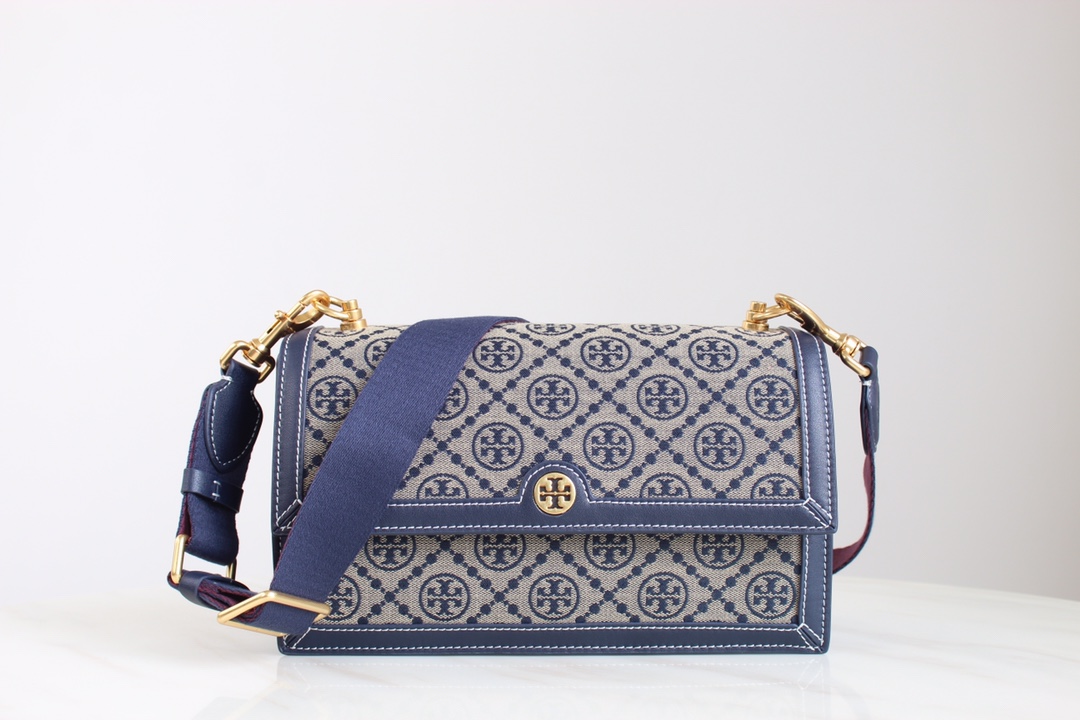 Tory Burch 大号——Tory burch2021春夏 风琴包 设计灵感源自德高宾夕法尼亚人传统缝工艺的 图案
