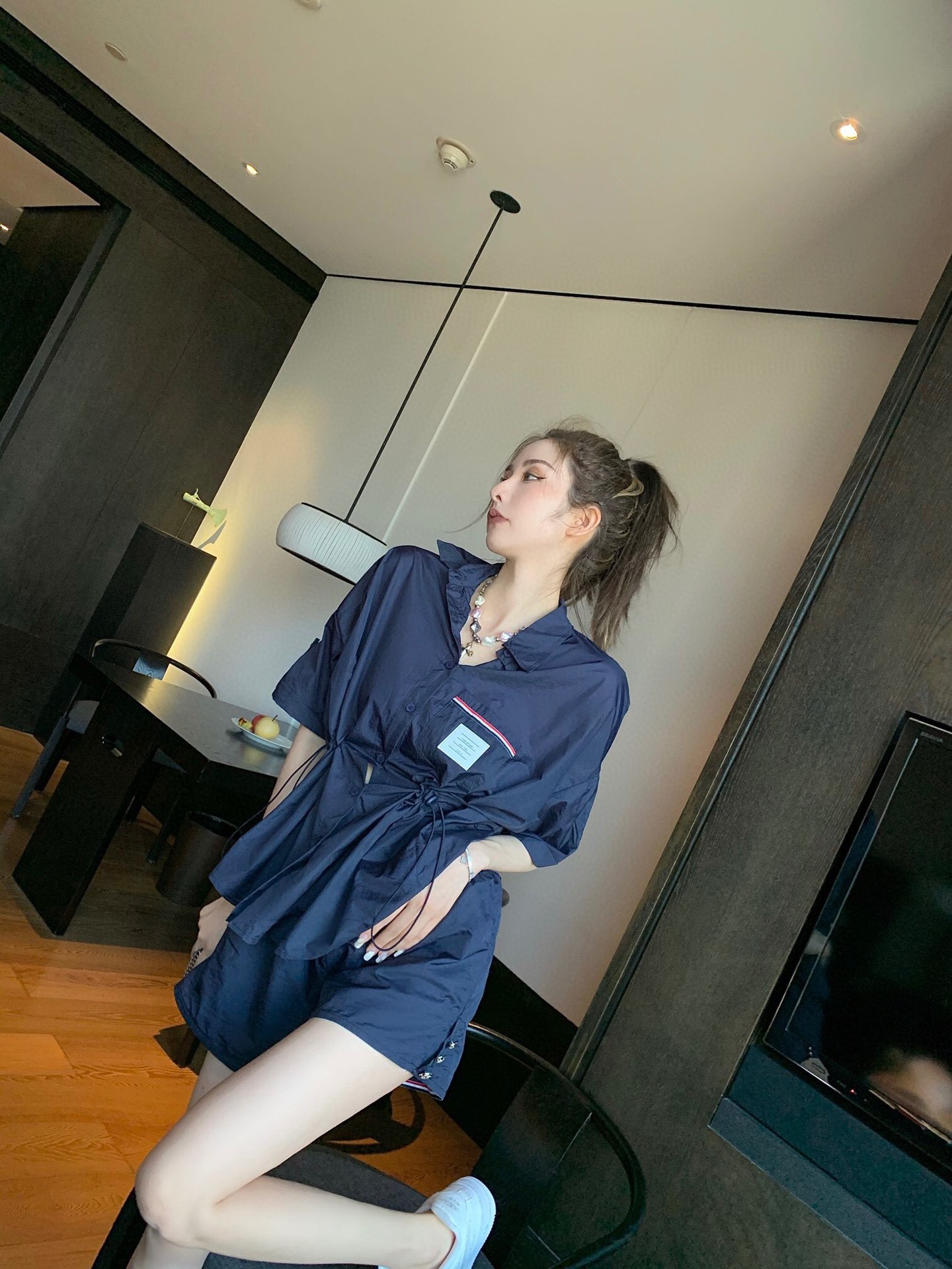 TB防晒衣套装白色蓝色SML夏季必备
