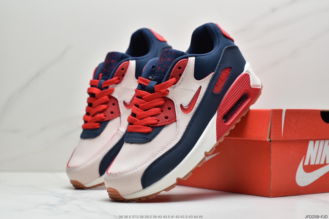 170  耐克NIKE AIR MAX90 FlyEase MAX90经典款复古缓震气垫跑步鞋  CJ0611-101