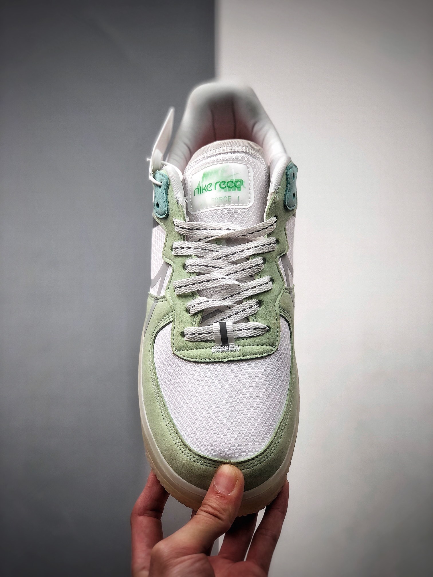 200  Air Force 1 React QS 解析绿夜光底 反光勾 CQ8879-111