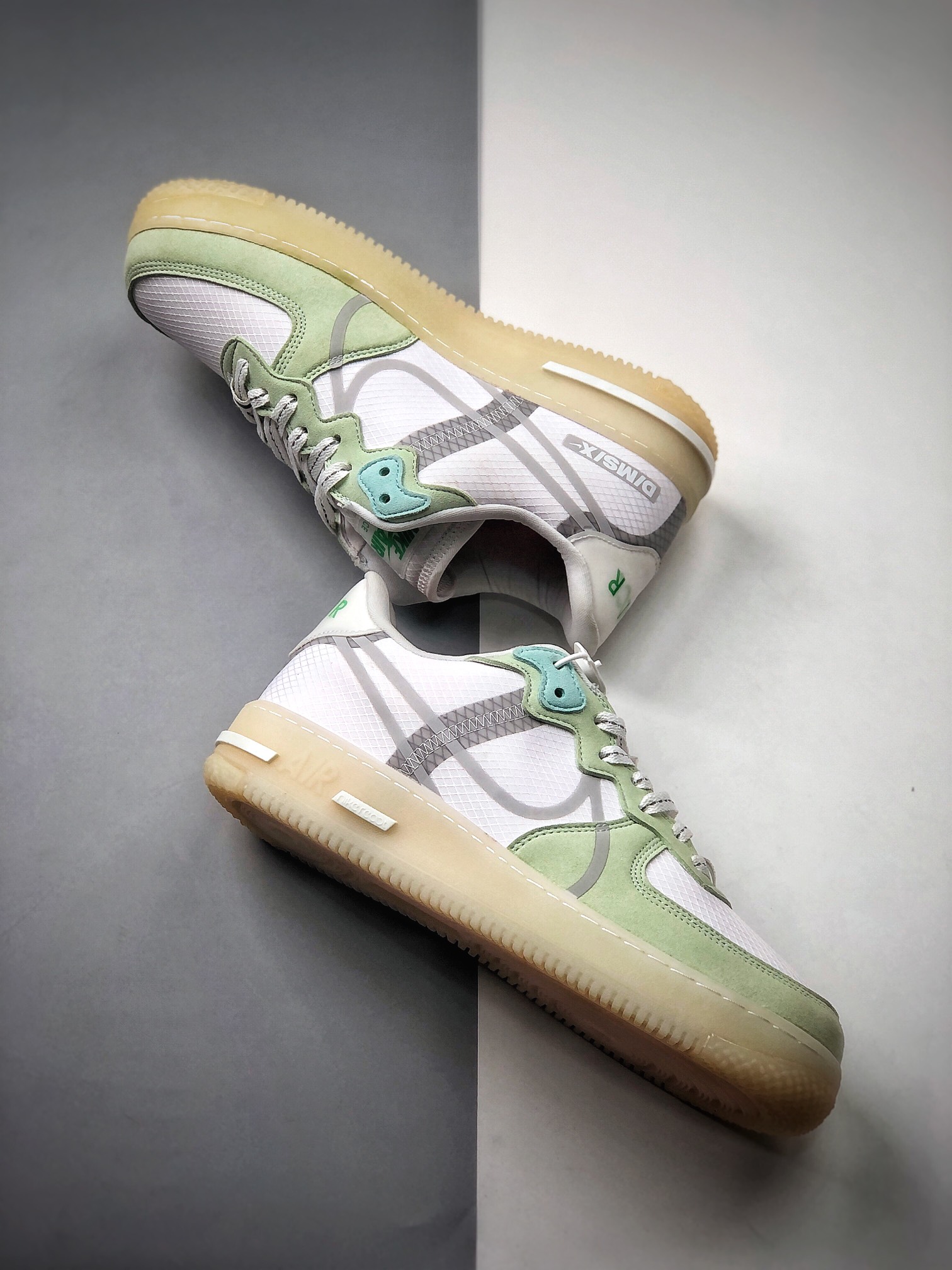 200  Air Force 1 React QS 解析绿夜光底 反光勾 CQ8879-111