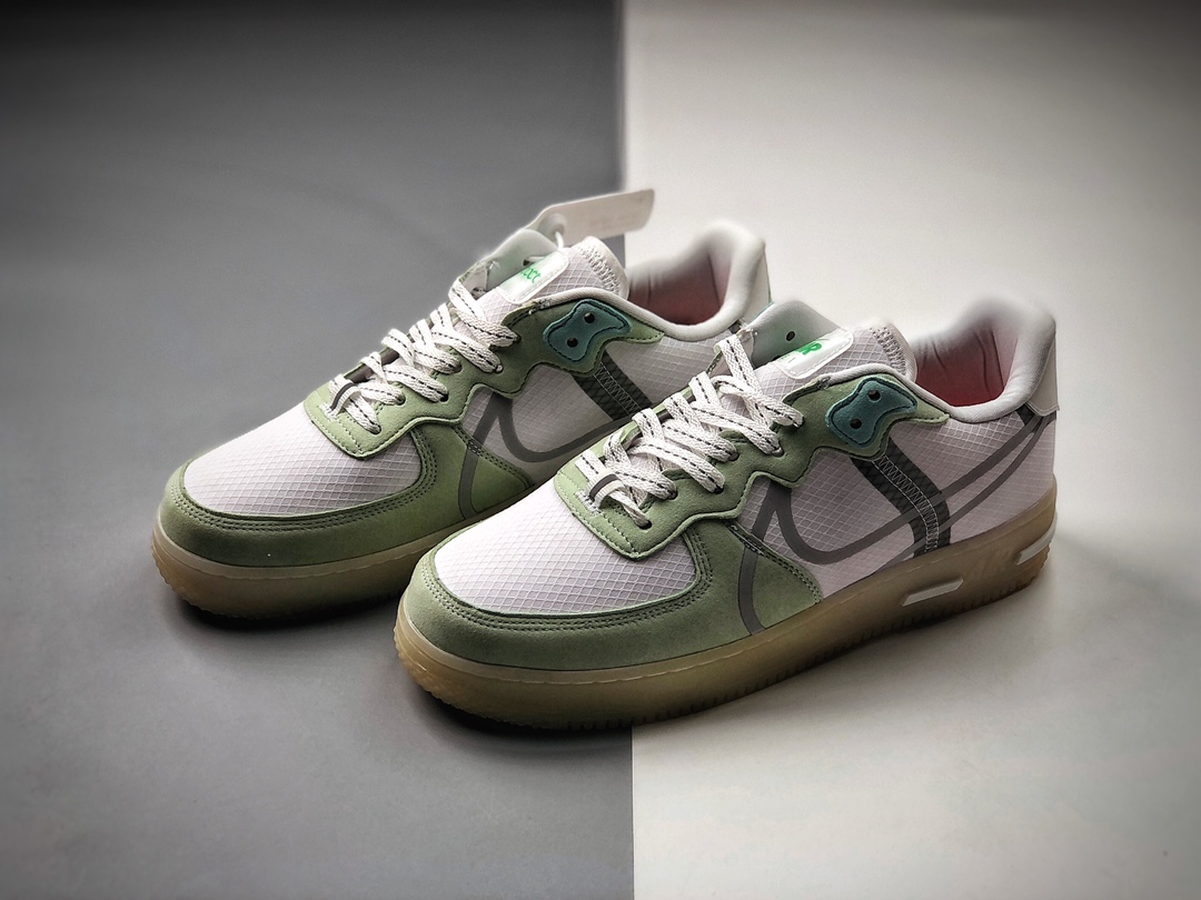 200  Air Force 1 React QS 解析绿夜光底 反光勾 CQ8879-111