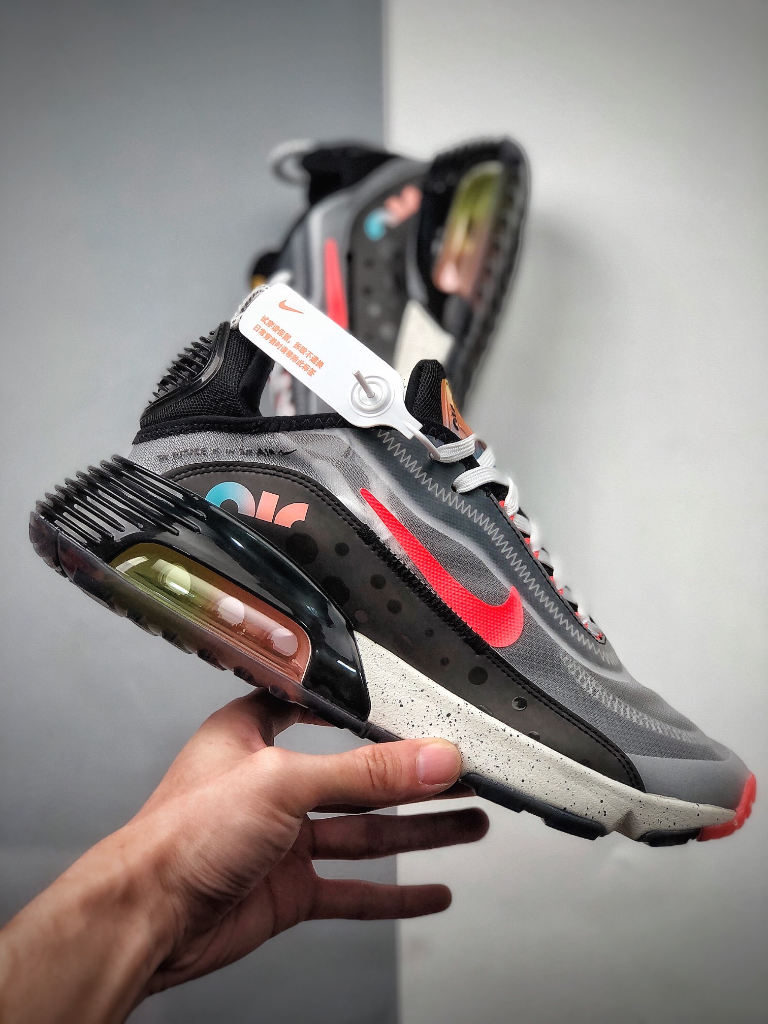220  Neymar x Nike Air Max 2090 缓震气垫鞋 耐磨防滑 超透气休闲跑步鞋 DD8497-160