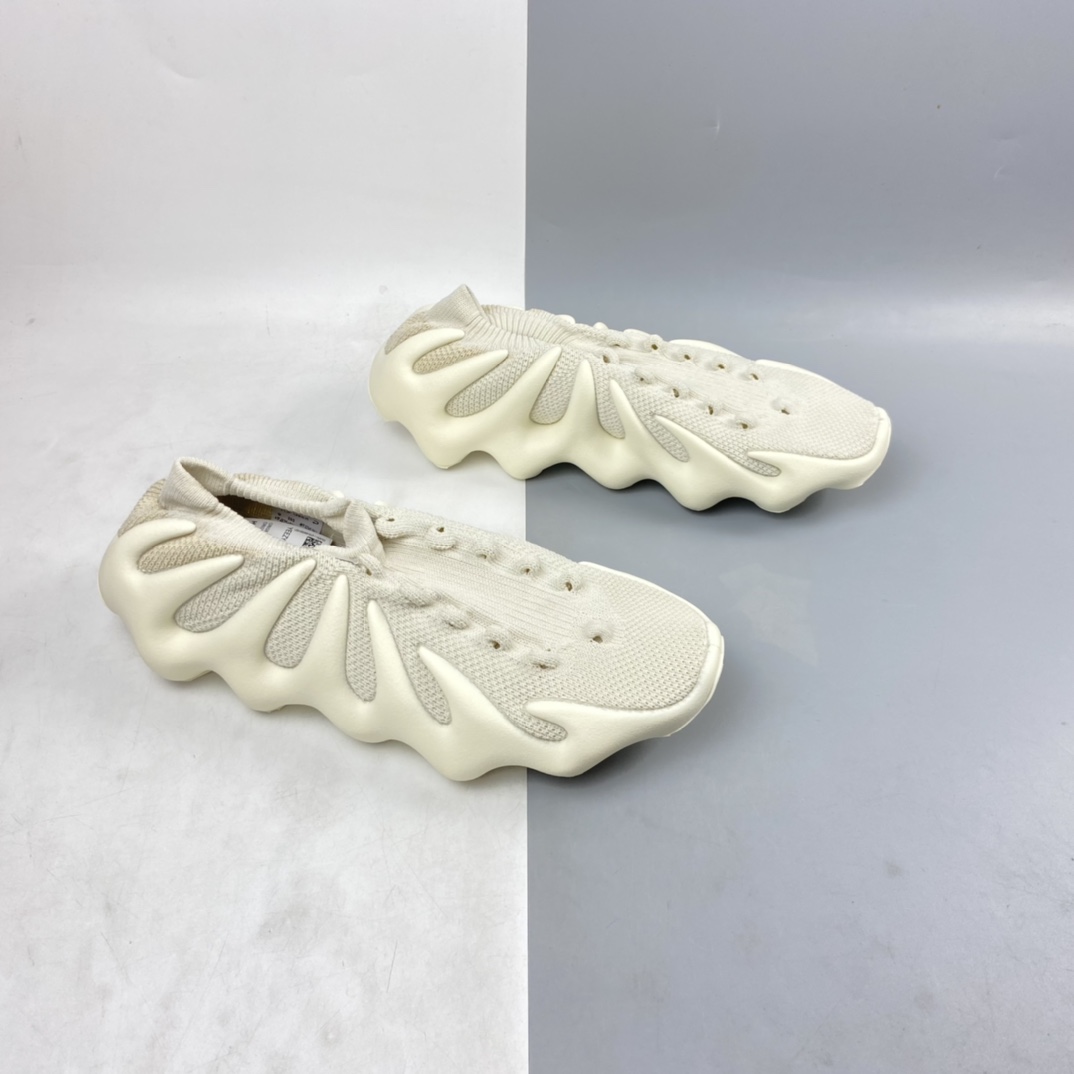 P450 Kanye West x Adidas Yeezy 450 米白 八爪袜套式轻便针织透气休闲运动慢跑鞋 H68038