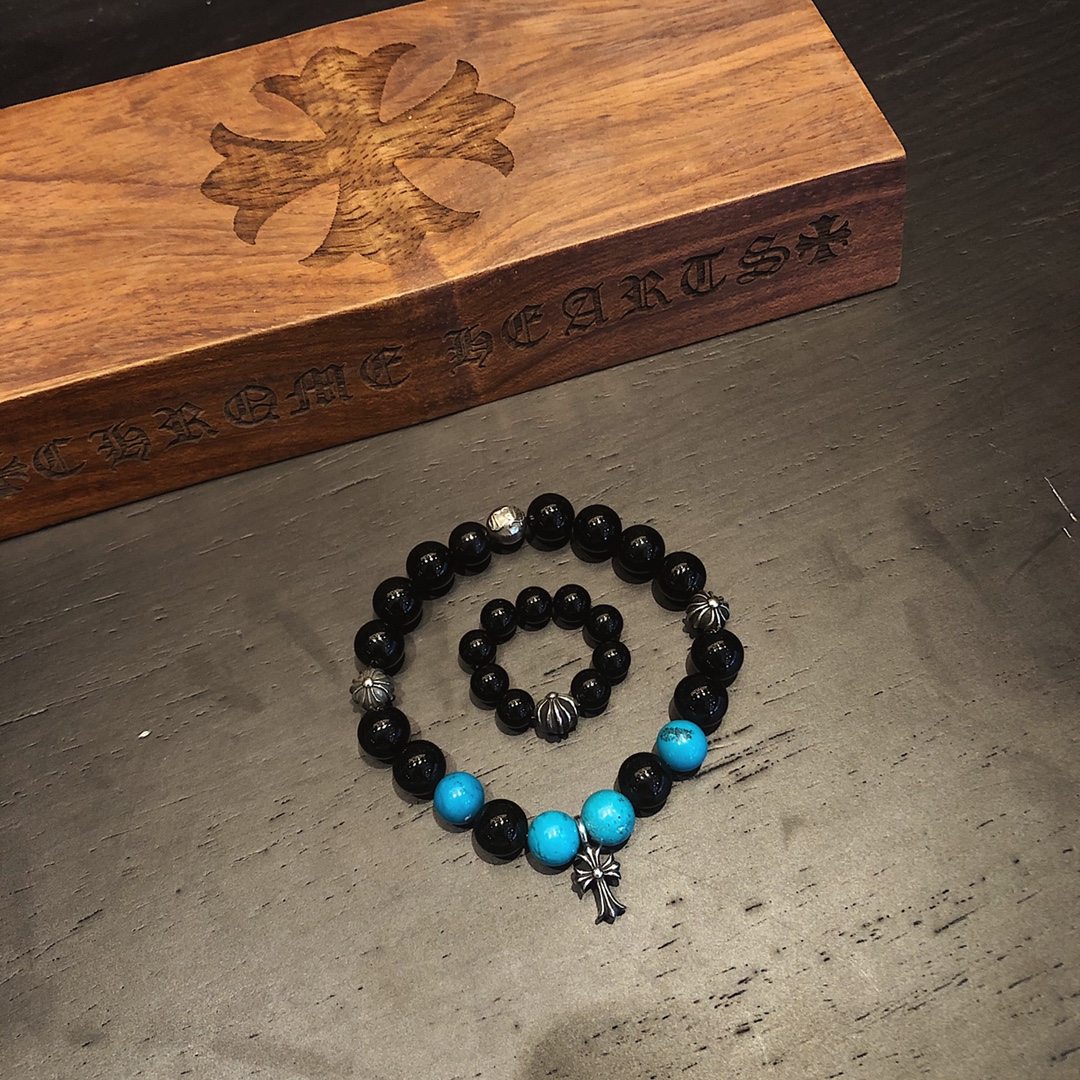 Chrome Hearts 𝐂𝐡𝐫𝐨𝐦𝐞 𝐡𝐞𝐚𝐫𝐭𝐬 克罗心 手串/戒指