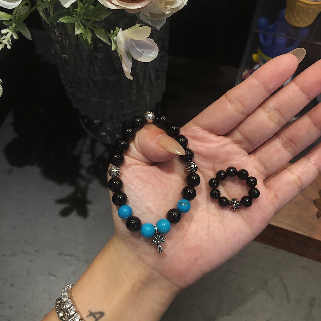 Chrome Hearts 𝐂𝐡𝐫𝐨𝐦𝐞 𝐡𝐞𝐚𝐫𝐭𝐬 克罗心 手串/戒指