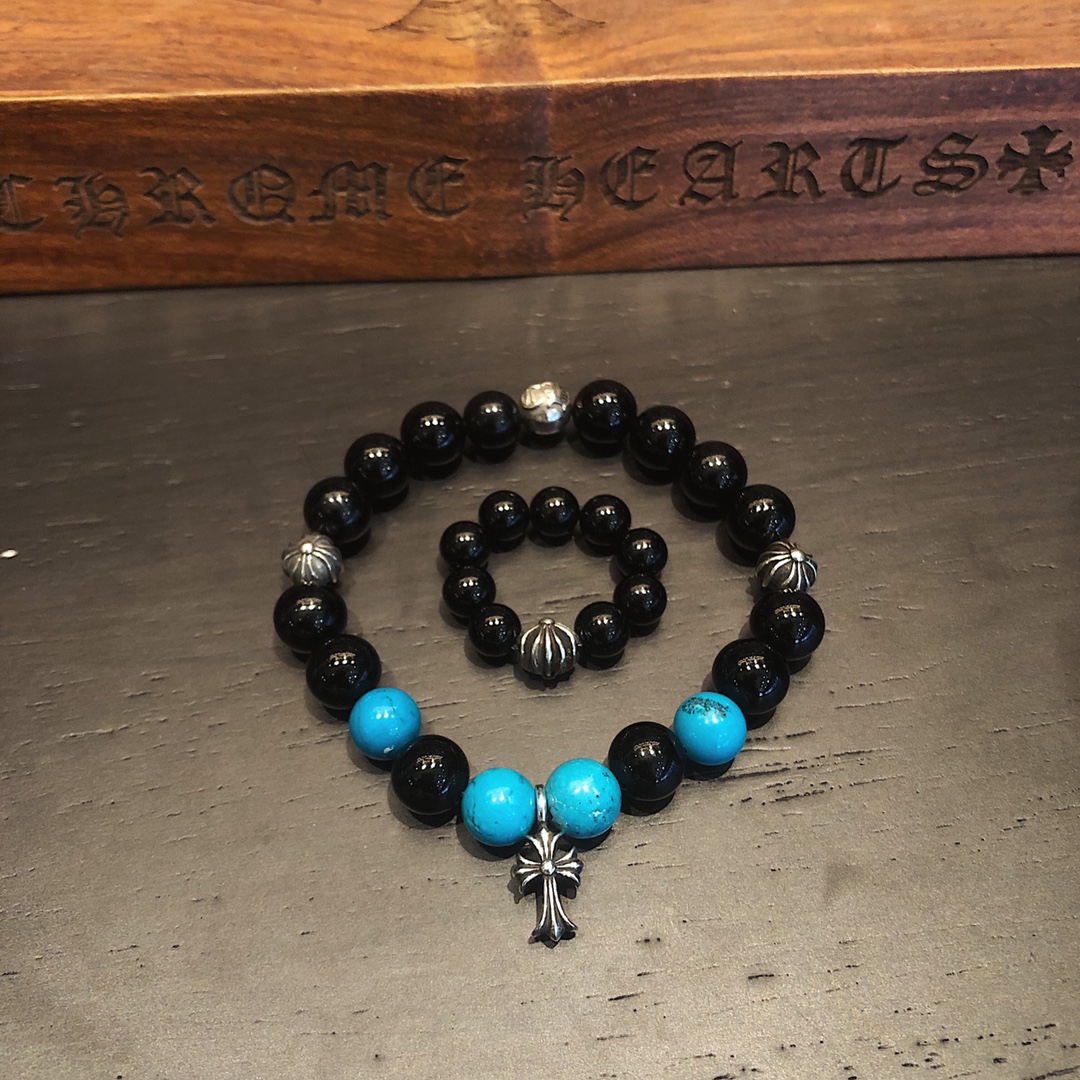 Chrome Hearts 𝐂𝐡𝐫𝐨𝐦𝐞 𝐡𝐞𝐚𝐫𝐭𝐬 克罗心 手串/戒指