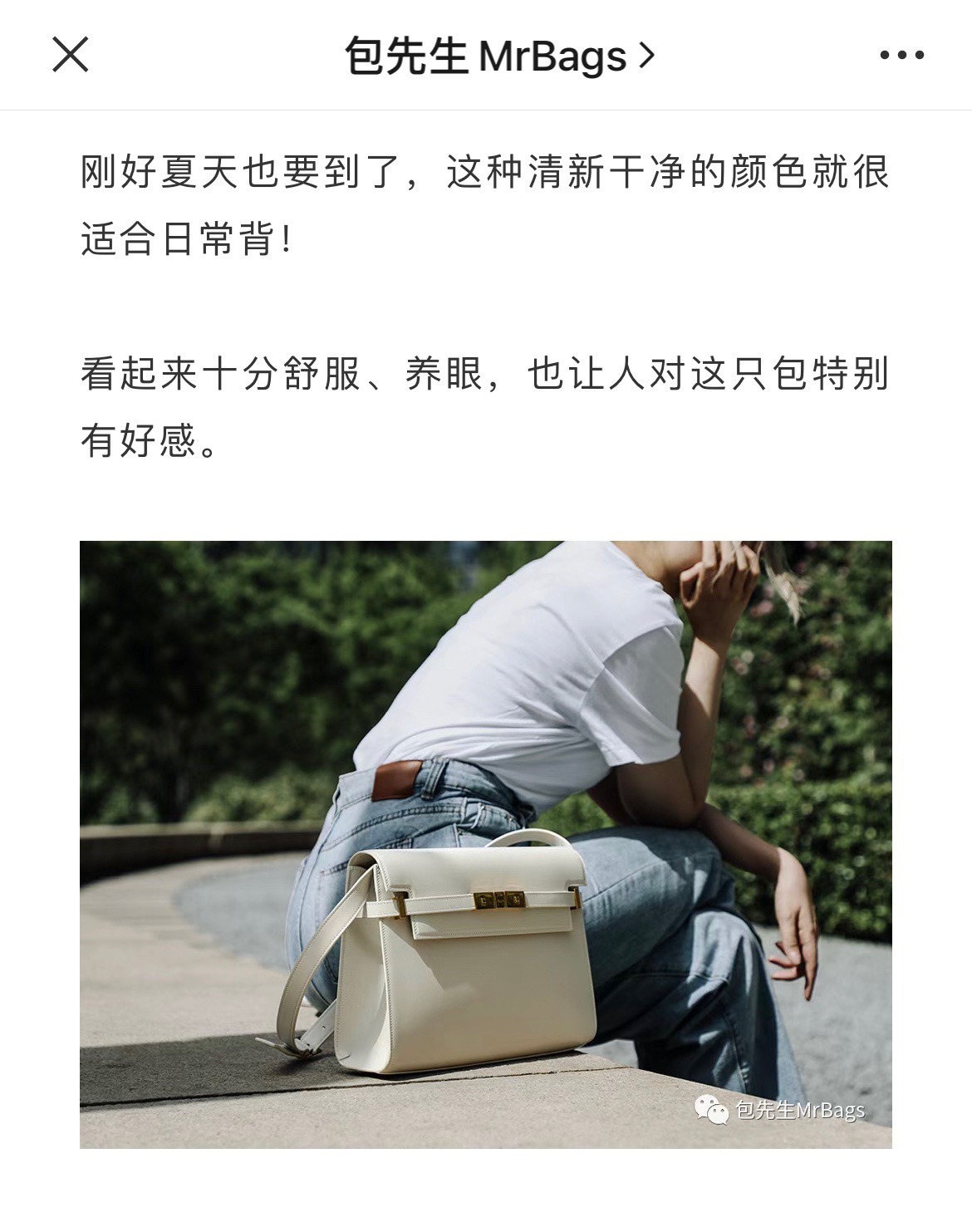 Ysl 𝑴𝒂𝒏𝒉𝒂𝒕𝒕𝒂𝒏 29CM曼哈顿法棍包 579271白色牙签纹金扣