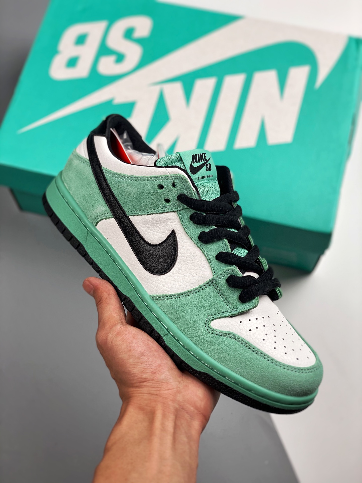 Nike SB Dunk Low Sea Crystal blanco verde, producción pura original de fábrica grande #etiqueta tejida de fábrica origi…