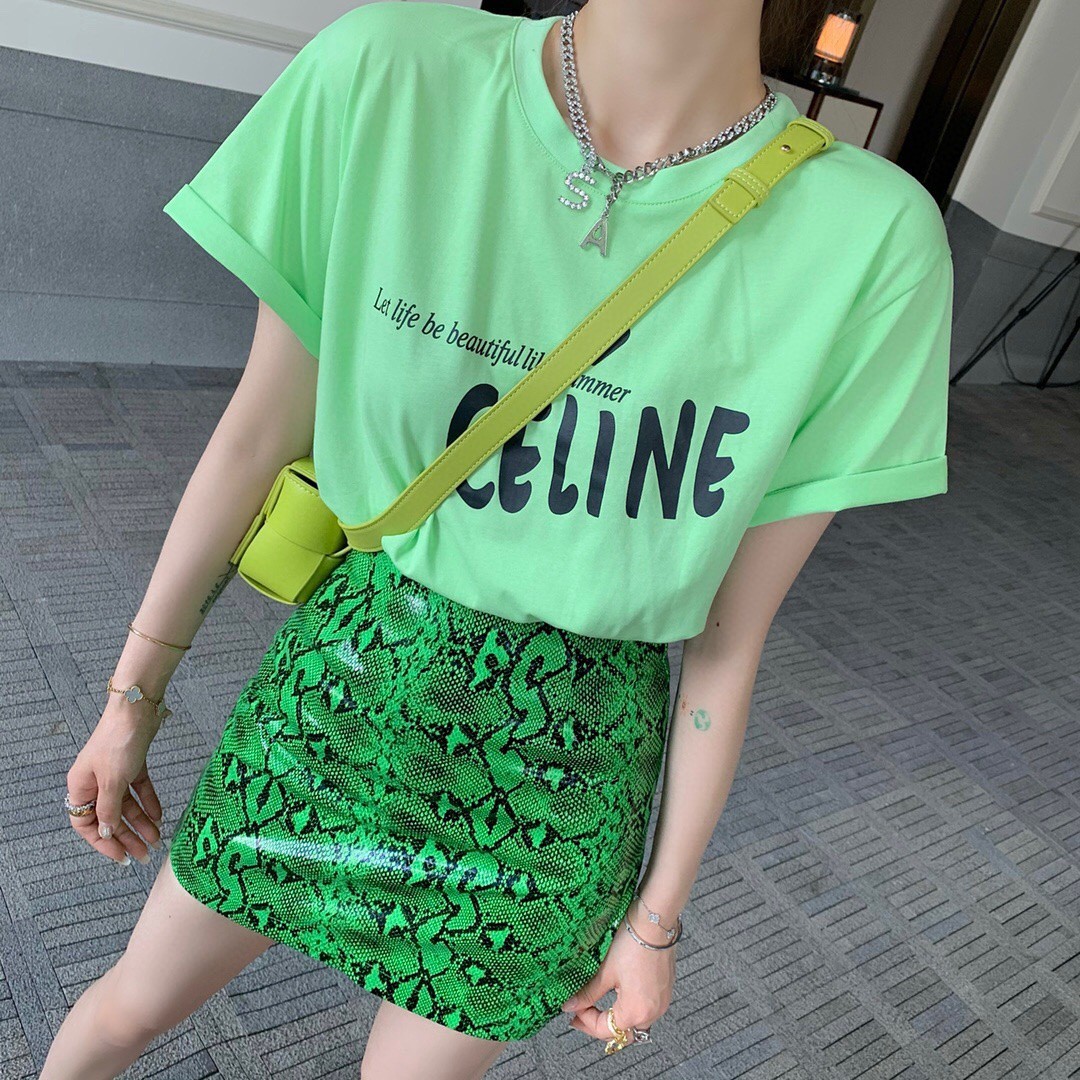 ️celine印花字母T鳄鱼包裙套装