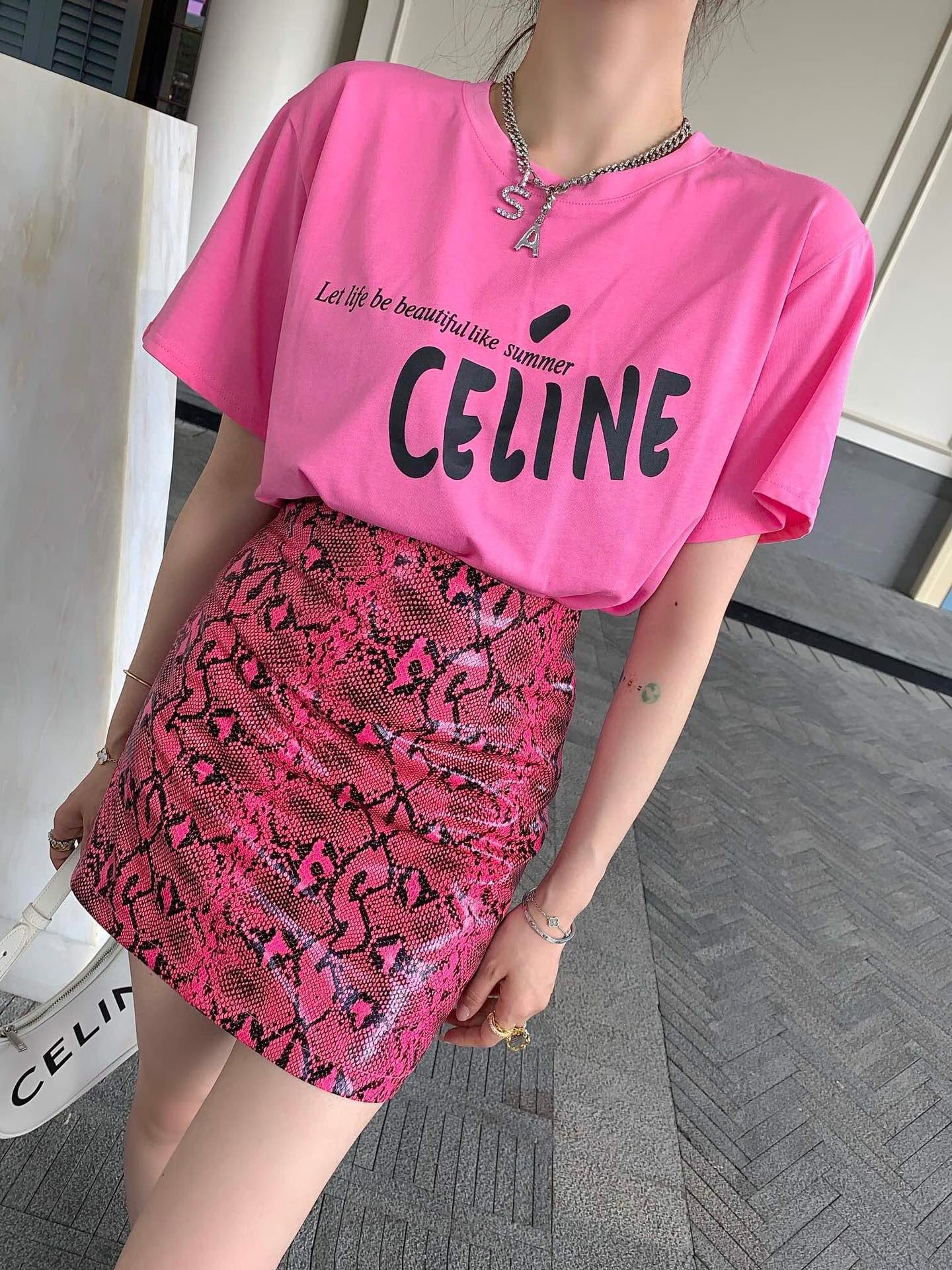 ️celine印花字母T鳄鱼包裙套装