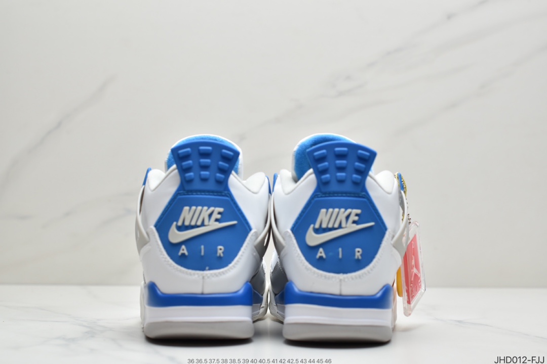 190 复古情怀满满的配色#Air Jordan 4 Retro Military Blue 白蓝 308497-105